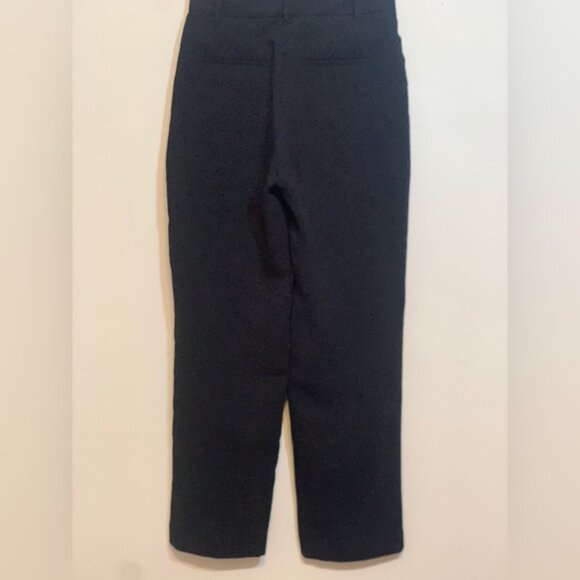 NWOT Aritzia Wilfred High-waisted pleated crepe pants black - Picture 2 of 8